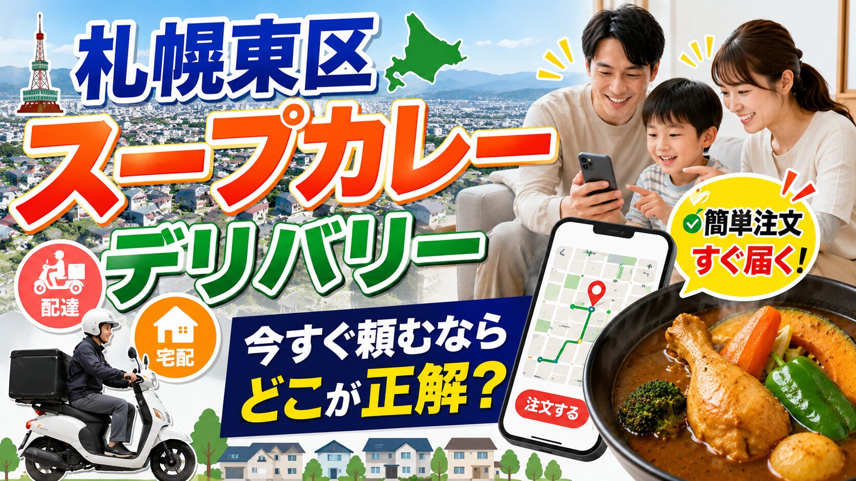 札幌東区スープカレーデリバリー